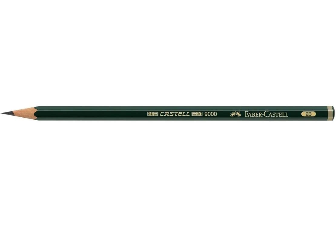 LÁPIZ GRAFITO 9000 2B FABER-CASTELL2