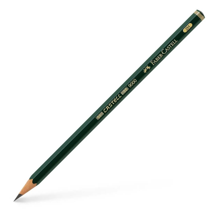 LÁPIZ GRAFITO 9000 2H FABER-CASTELL1