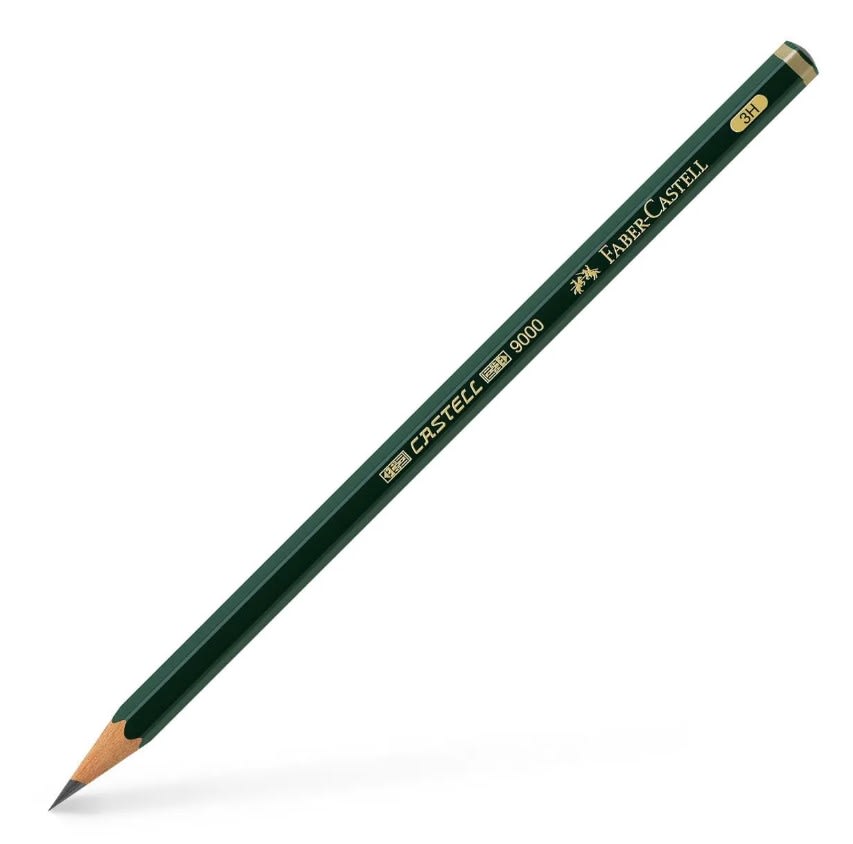 LÁPIZ GRAFITO 9000 3H FABER-CASTELL1