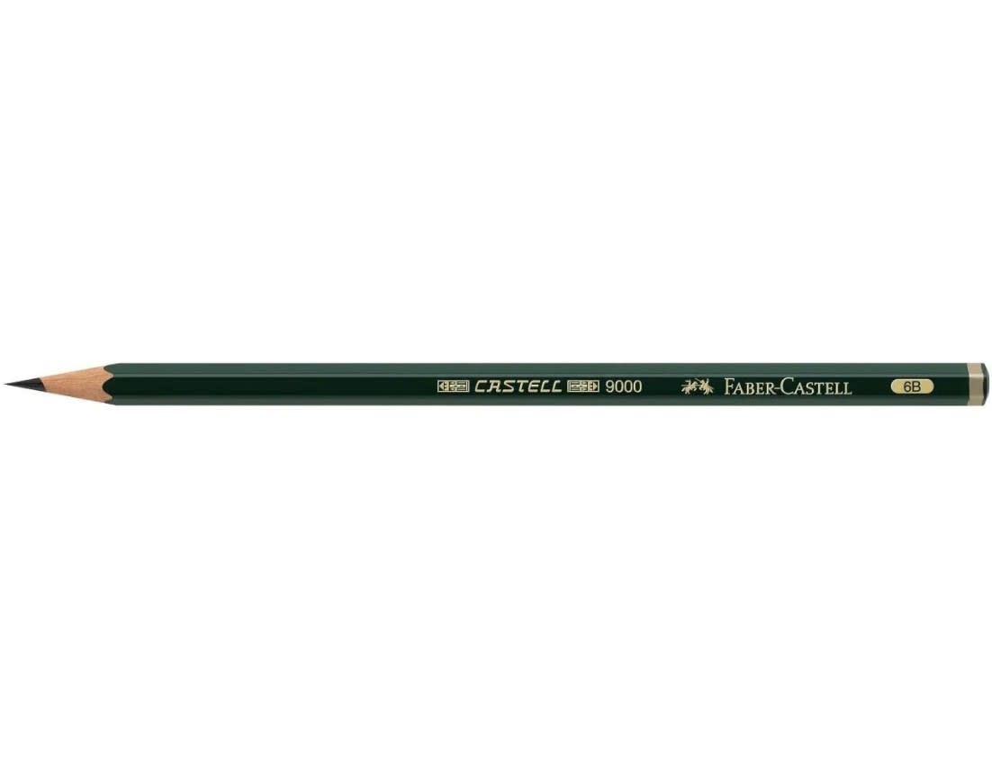 LÁPIZ GRAFITO 9000 6B FABER-CASTELL2