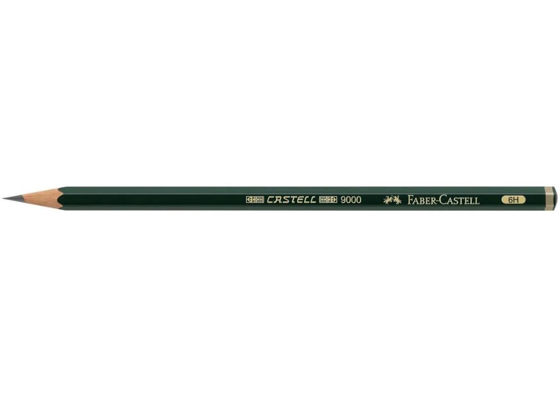 LÁPIZ GRAFITO 9000 6H FABER-CASTELL2