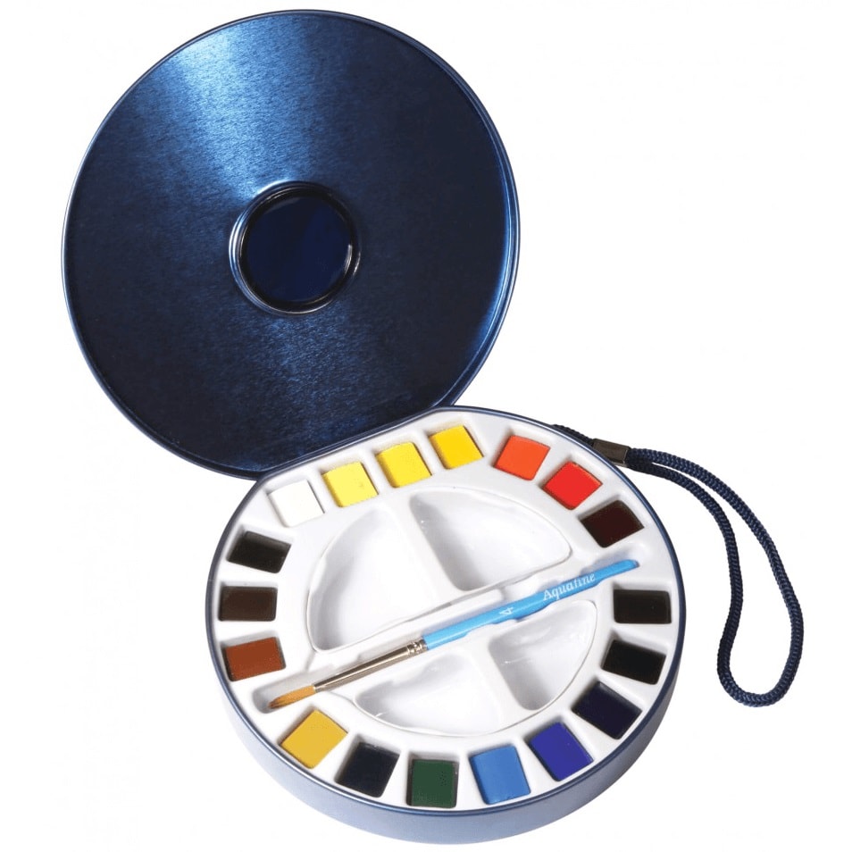 ACUARELA  AQUAFINE 18 COLORES LATA2