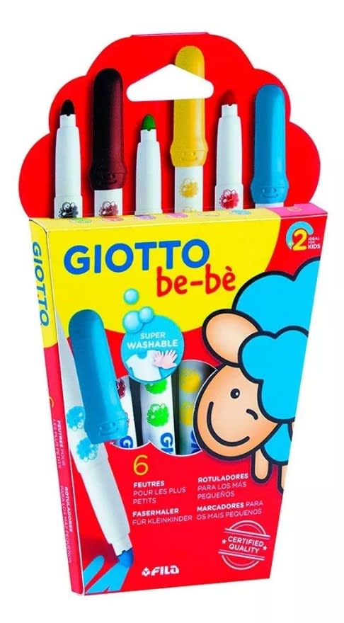 MARCADORES BE-BE 6 COLORES GIOTTO1
