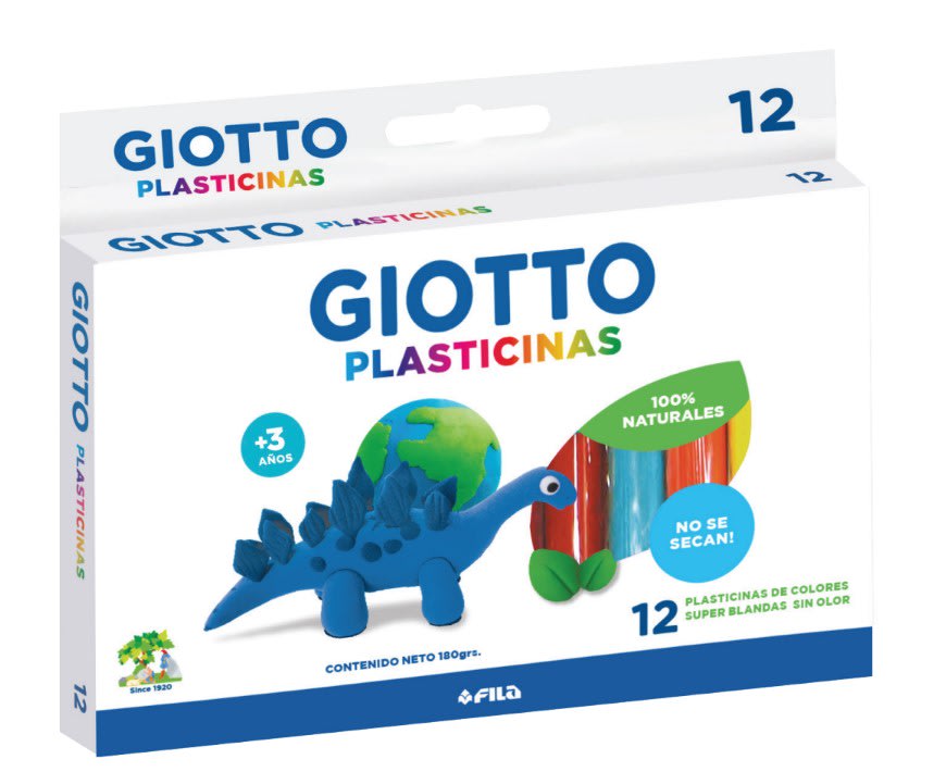 PLASTICINAS NATURALES 12 COLORES GIOTTO1