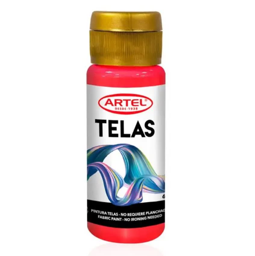 PINTURA PARA TELA 60ML CARMÍN (87) ARTEL1