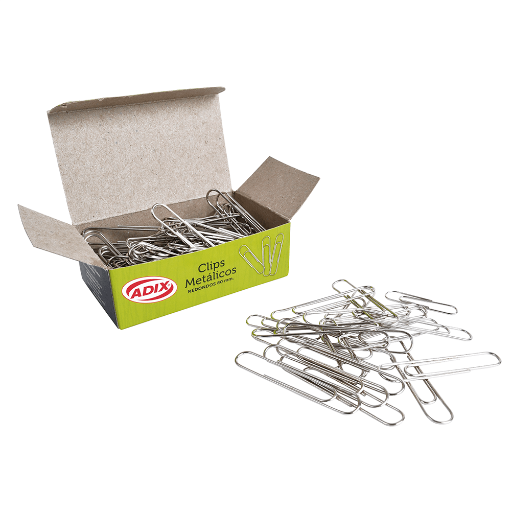 CLIPS METÁLICOS REDONDOS 80MM (50UN) ADIX2