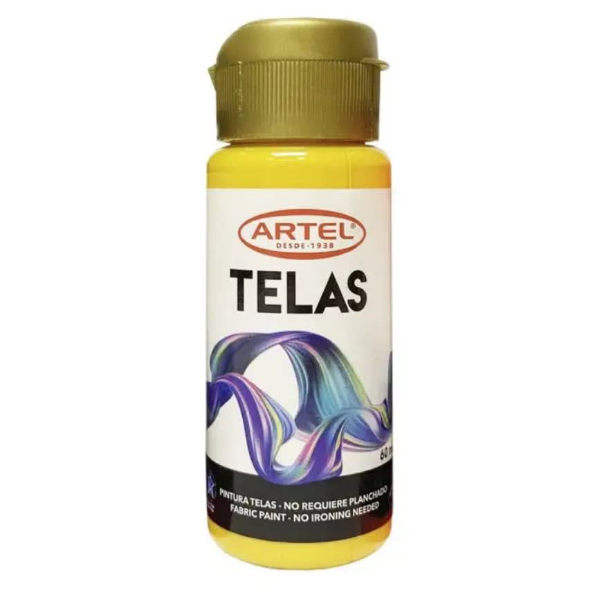 PINTURA PARA TELA 60ML AMARILLO (71) ARTEL1