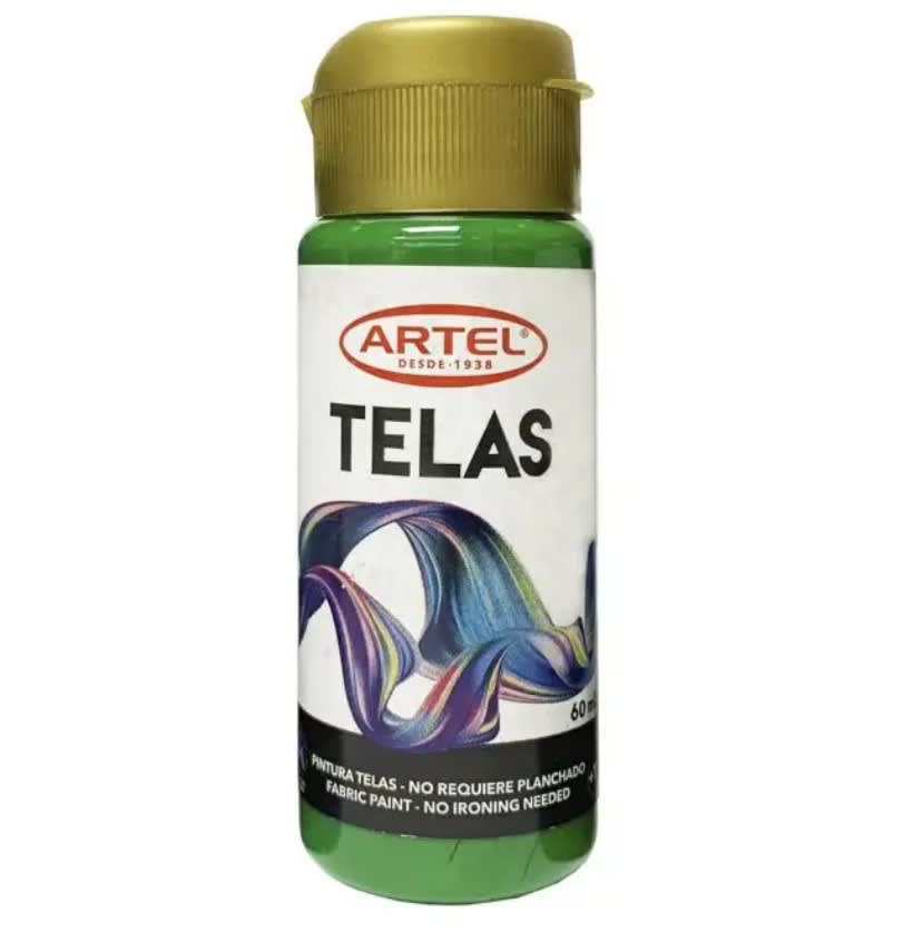 PINTURA PARA TELA 60ML VERDE CLARO (51) ARTEL1