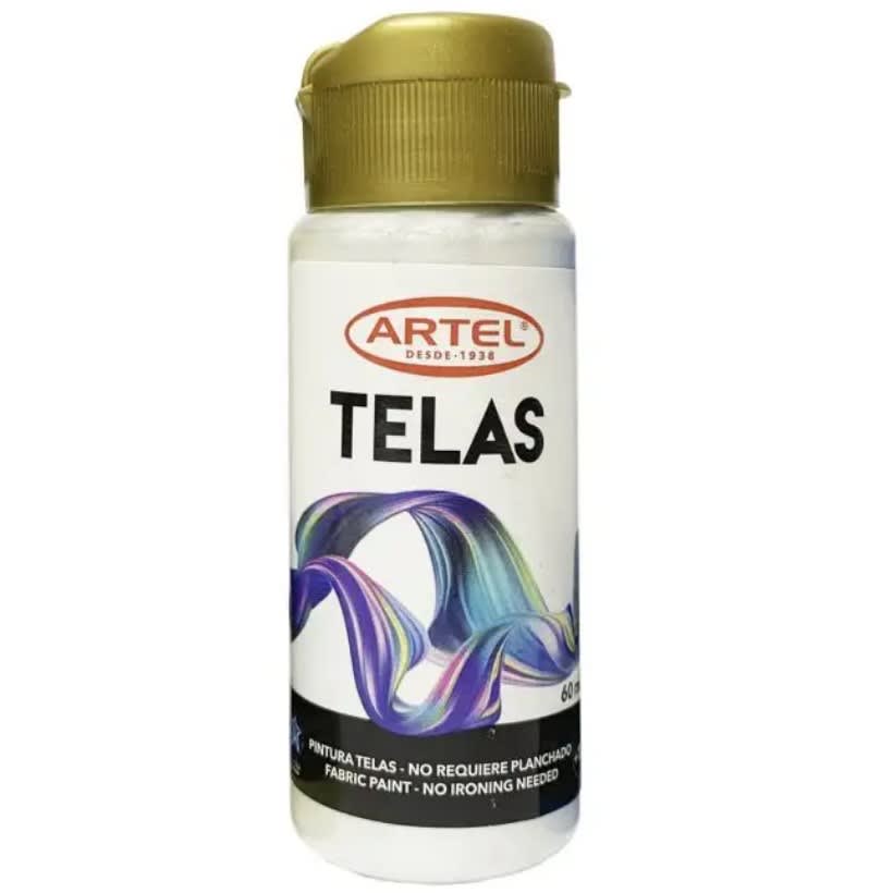 PINTURA PARA TELA 60ML PLATA (95) ARTEL1