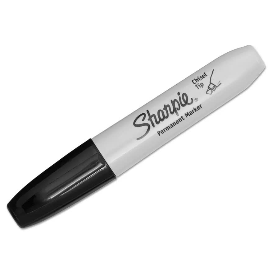 MARCADOR CHISEL TIP NEGRO PUNTA BISELADA SHARPIE1