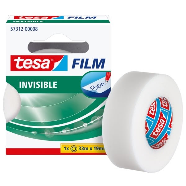 CINTA ADHESIVA INVISIBLE 19MM X 33 M TESA1