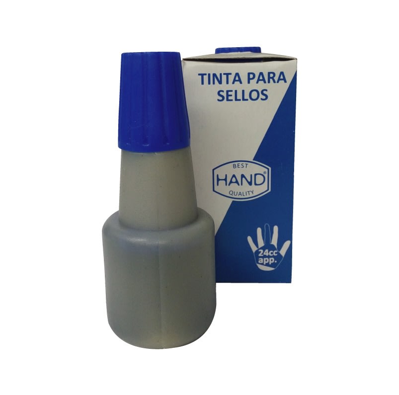 TINTA PARA TAMPÓN 24ML AZUL HAND1