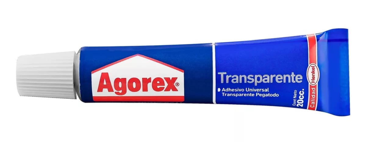 PEGAMENTO ADHESIVO DE CONTACTO TRANSPARENTE 20CC AGOREX1