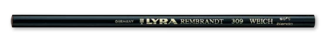 LÁPIZ CARBONCILLO GRASO 309 REMBRANDT BLANDO LYRA1