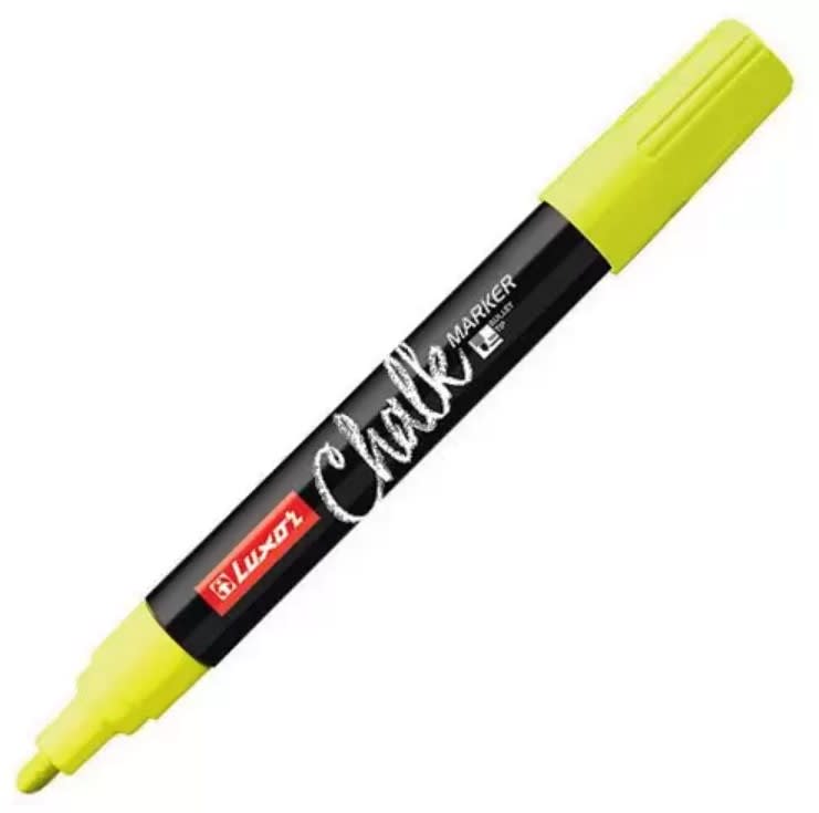 MARCADOR TIZA LÍQUIDA AMARILLO LUXOR1