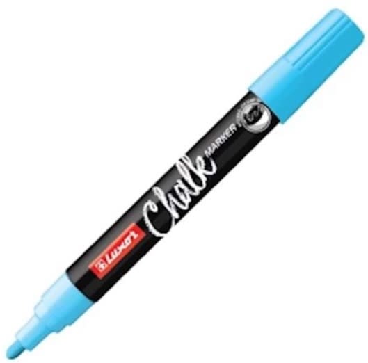 MARCADOR TIZA LÍQUIDA LÍQUIDA AZUL LUXOR1