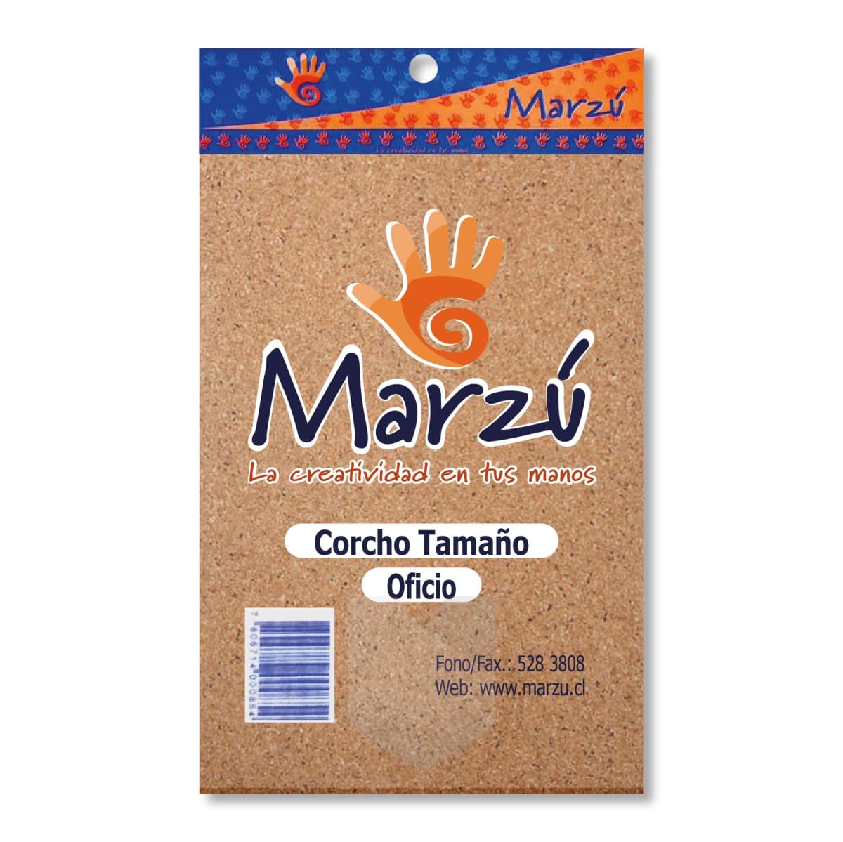 LÁMINA DE CORCHO 2MM OFICIO MARZÚ1