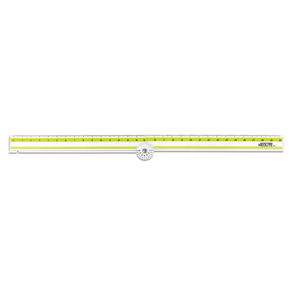 REGLA PLÁSTICA PLEGABLE / TRANSPORTADOR 30CM NEOLITE1