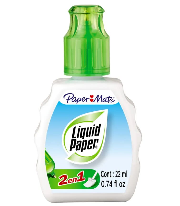 BOTELLA CORRECTORA 2 EN 1 22ML PAPER MATE2
