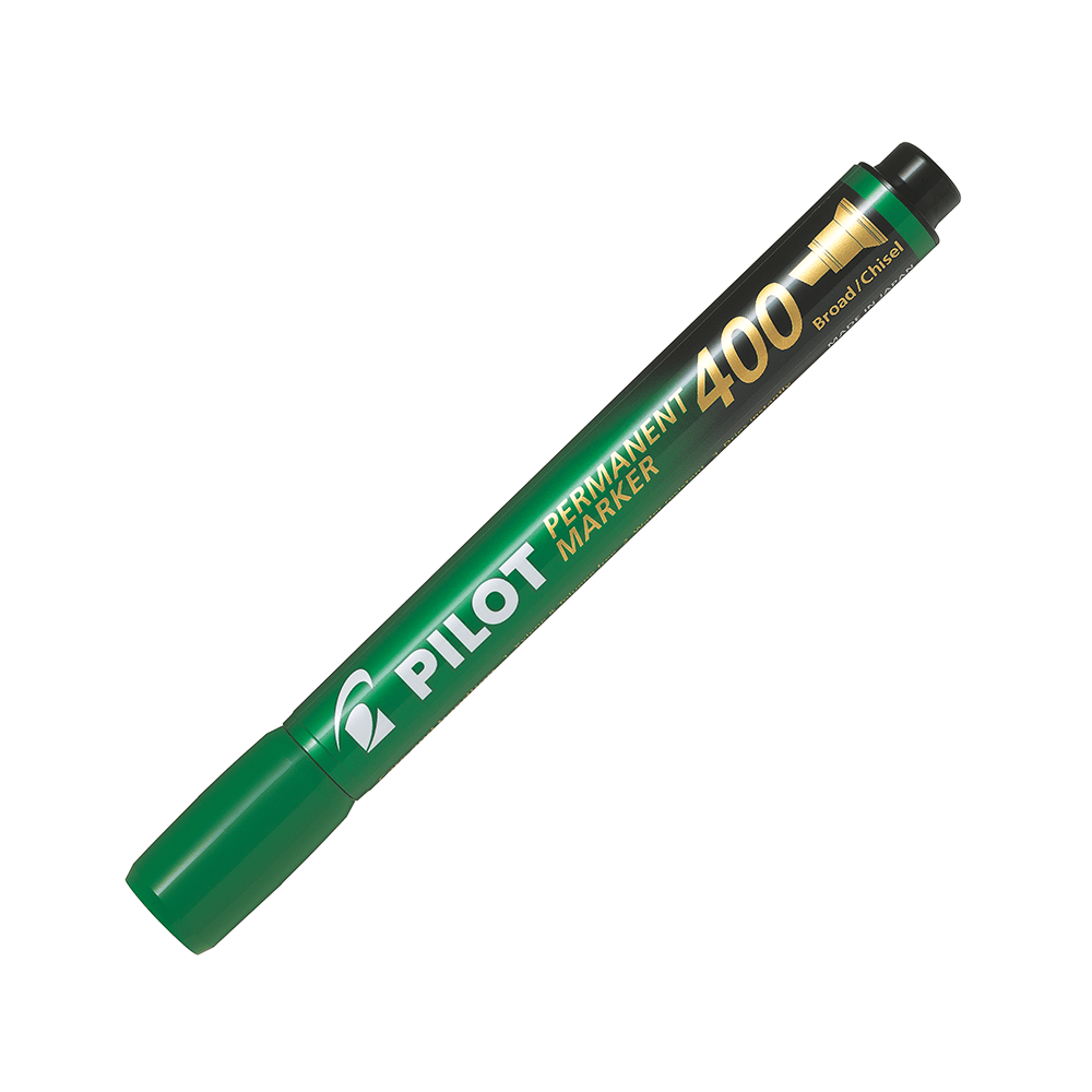 MARCADOR PERMANENTE SCA400 BISELADO VERDE PILOT1