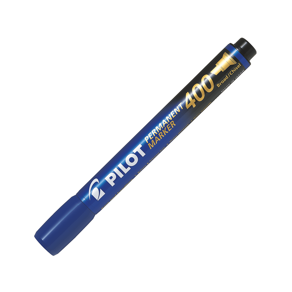 MARCADOR PERMANENTE SCA400 BISELADO AZUL PILOT1