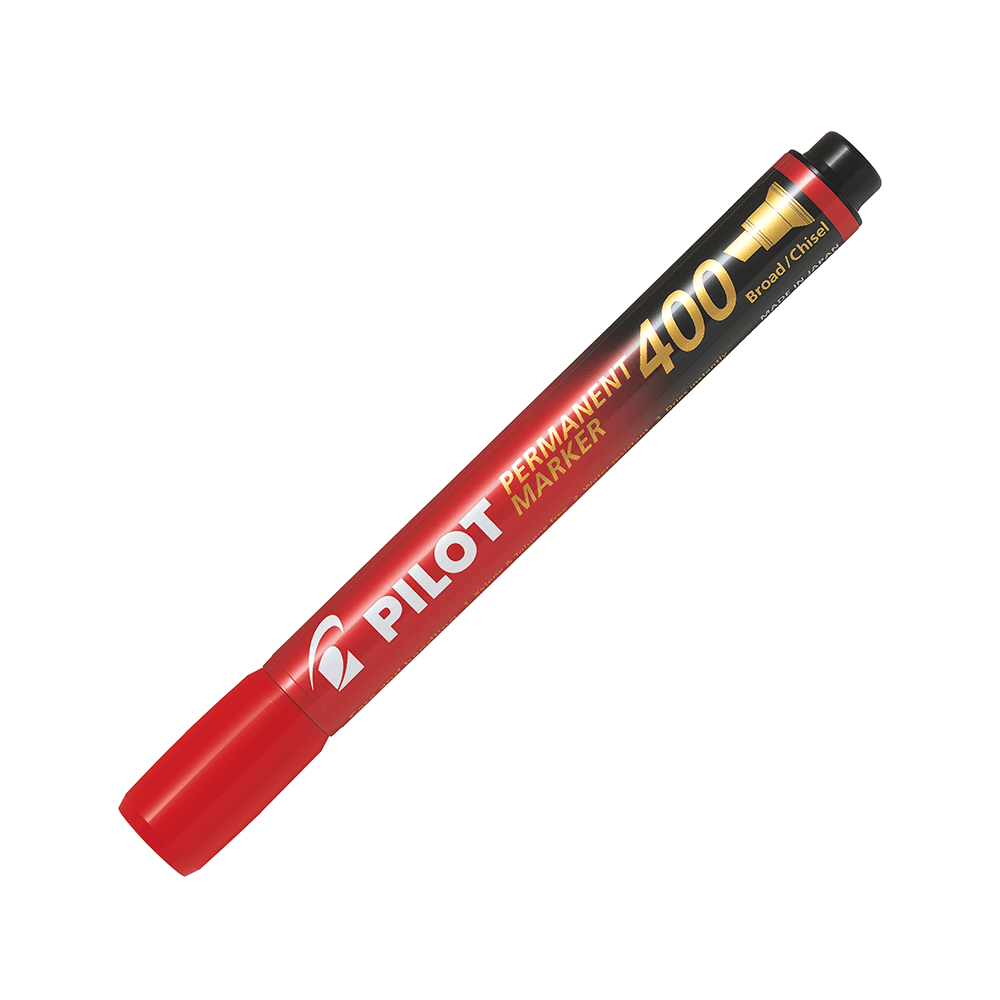 MARCADOR PERMANENTE SCA400 BISELADO ROJO PILOT1