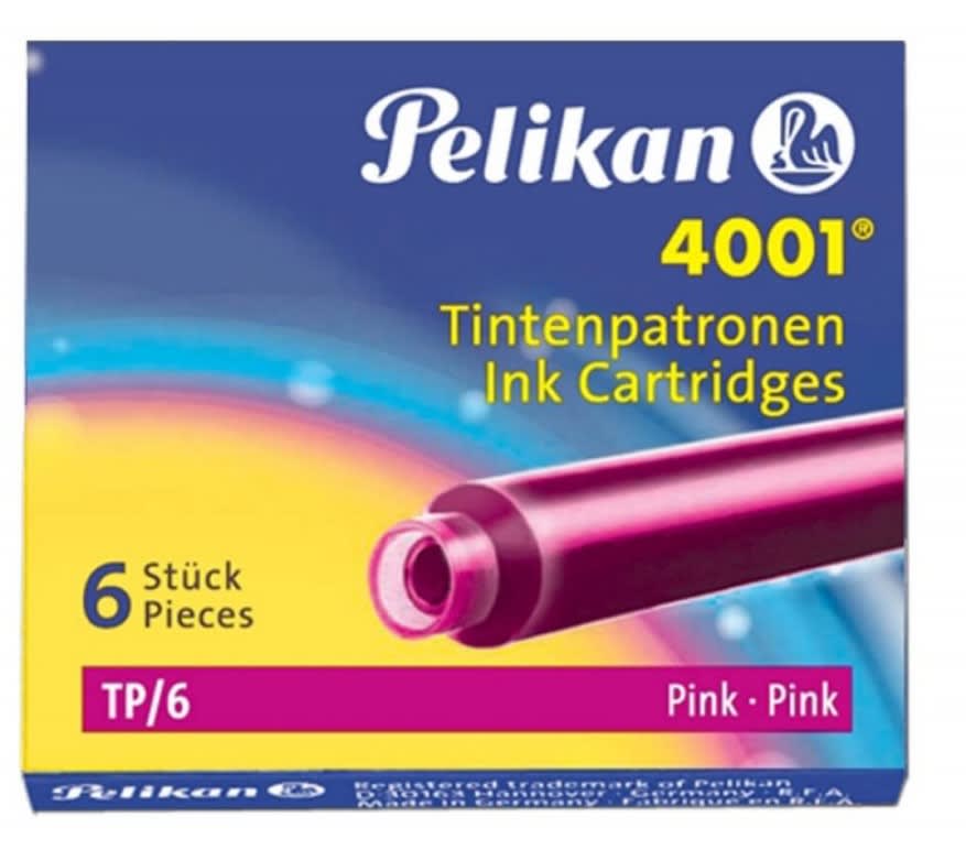 CARTUCHOS DE TINTA 4001 ROSADO (6UN) PELIKAN1