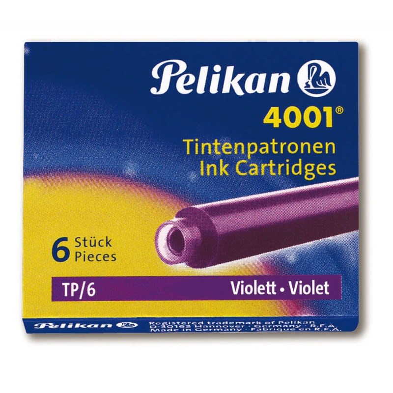 CARTUCHOS DE TINTA 4001 VIOLETA (6UN) PELIKAN1