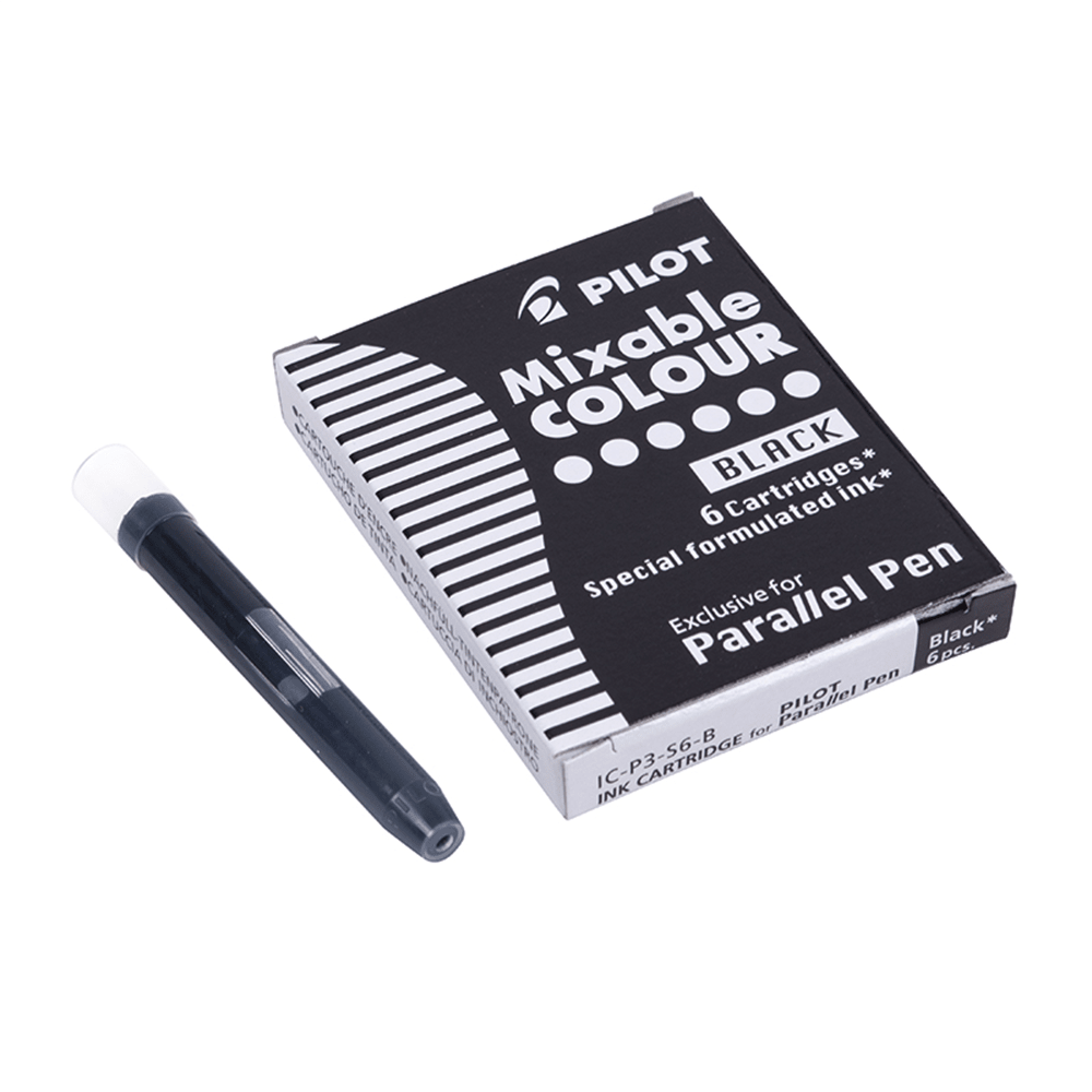 CARTUCHOS DE TINTA PARA PLUMA PARALLEL NEGRO (6UN) PILOT1