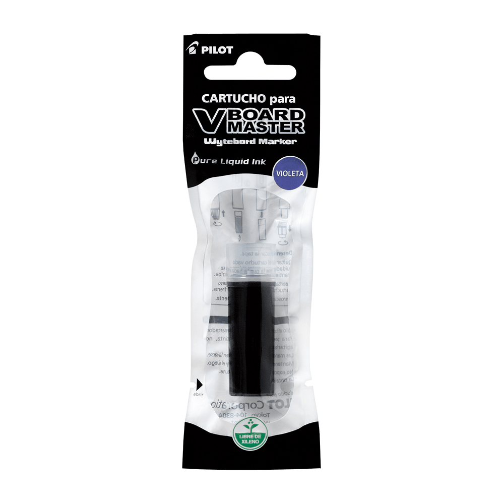 CARTUCHO PARA MARCADOR V BOARD MASTER VIOLETA PILOT1
