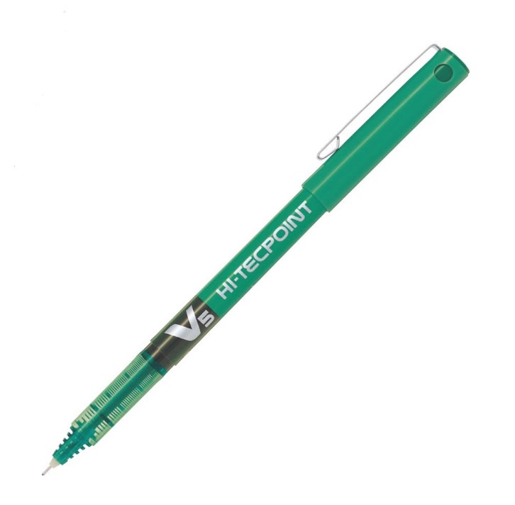 LÁPIZ TINTA HI-TECPOINT V5 0.5 VERDE PILOT1