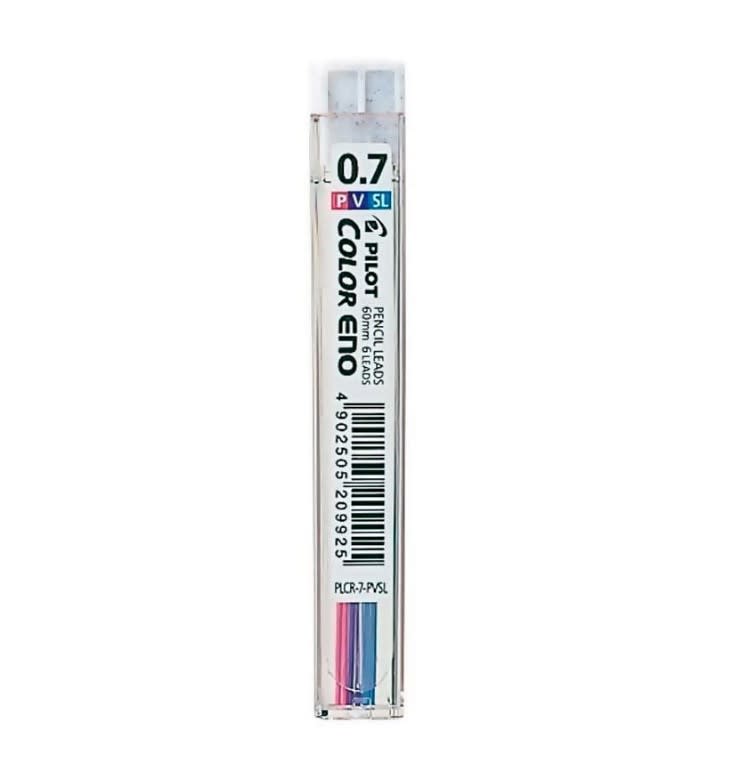 MINAS COLOR ENO 0.7MM ROSADO/VIOLETA/TURQUESA (6UN) PILOT1
