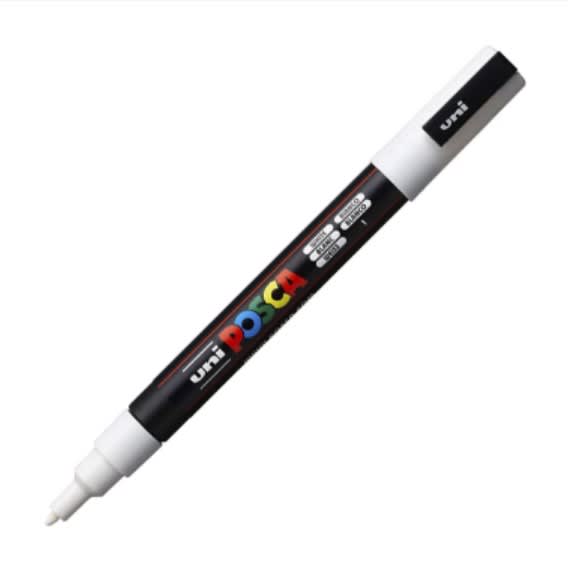 MARCADOR ACRÍLICO PC-3M BLANCO POSCA1