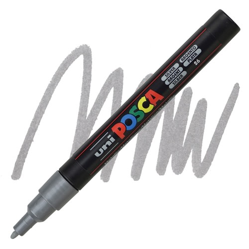 MARCADOR ACRÍLICO PC-3M PLATA POSCA1