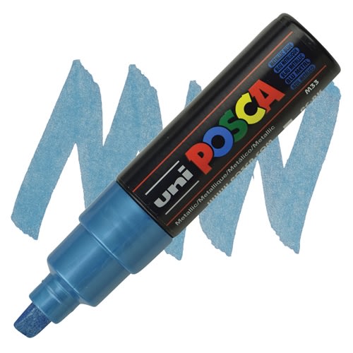MARCADOR ACRÍLICO PC-8K AZUL METÁLICO POSCA1