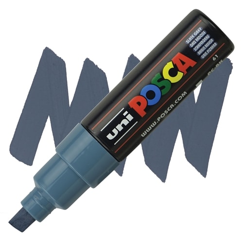 MARCADOR ACRÍLICO PC-8K GRIS PIZARRA POSCA1