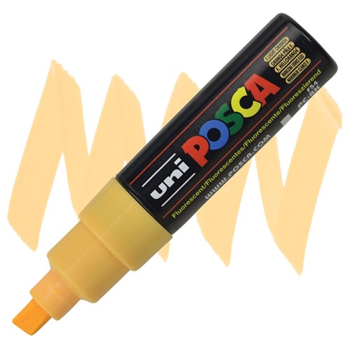 MARCADOR ACRÍLICO PC-8K NARANJA CLARO FLÚOR POSCA1