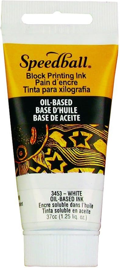 TINTA AL ÓLEO PARA XILOGRAFÍA 37ML BLANCO SPEEDBALL1