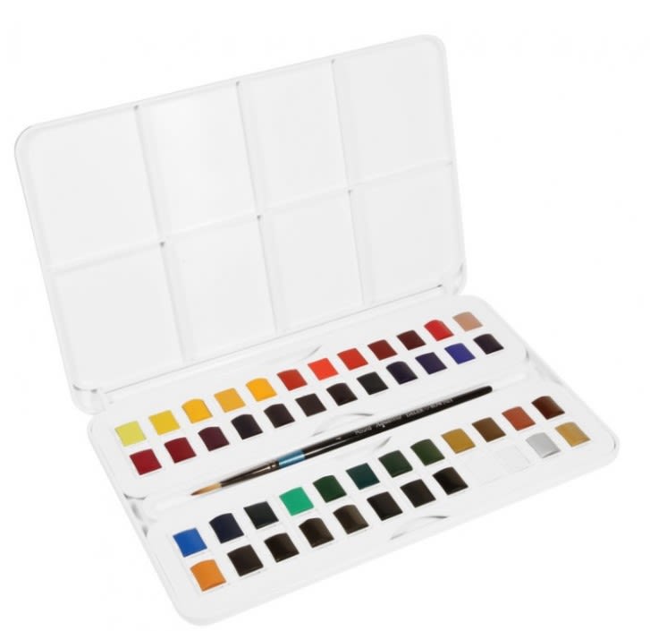 ACUARELA EN PASTILLAS AQUAFINE 48 COLORES DALER ROWNEY2