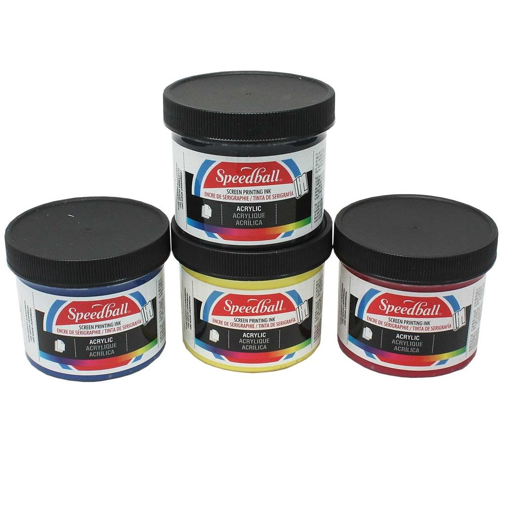 SET DE 4 PINTURAS ACRILICAS DE SERIGRAFÍA 120ml CMYK PROCESS2