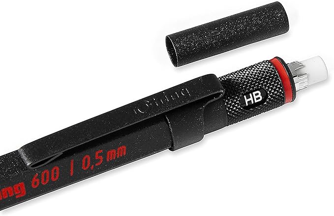 PORTAMINAS 0.5MM 600 METÁLICO NEGRO ROTRING3