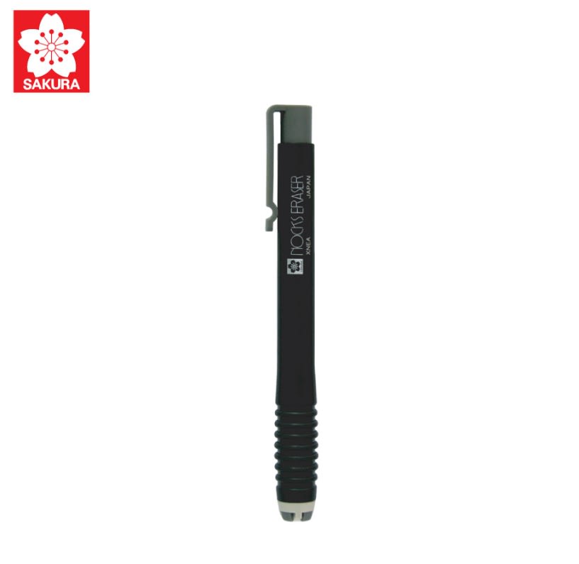 LÁPIZ PORTAGOMAS NOCKS NEGRO SAKURA2