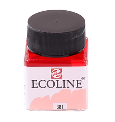 ACUARELA LÍQUIDA ECOLINE (381) ROJO PASTEL 30ML TALENS1