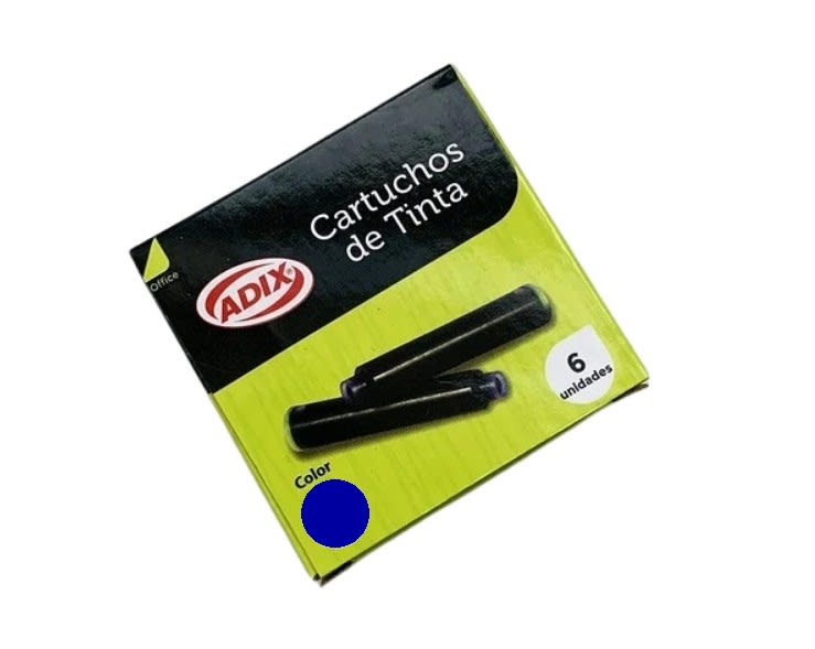 ADIX CARTUCHOS DE TINTA AZUL (6UN)1