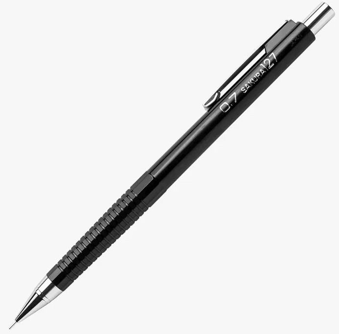 PORTAMINAS XS-127 0.7MM NEGRO SAKURA1