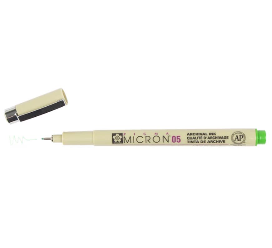 TIRALÍNEAS PIGMA MICRON 05 VERDE SAKURA1