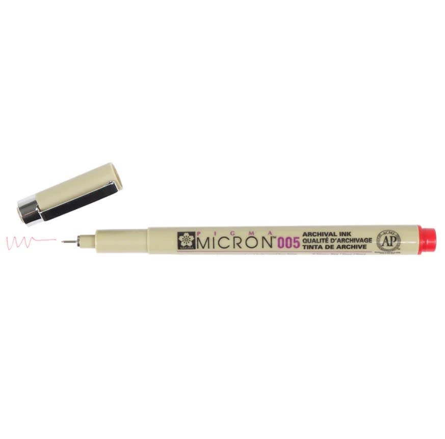 TIRALÍNEAS PIGMA MICRON 005 ROJO SAKURA1