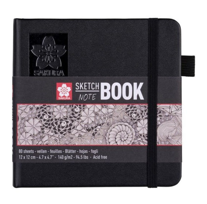 SKETCHBOOK PAPEL BLANCO CREMA 140G 12X12CM 80HJ SAKURA2