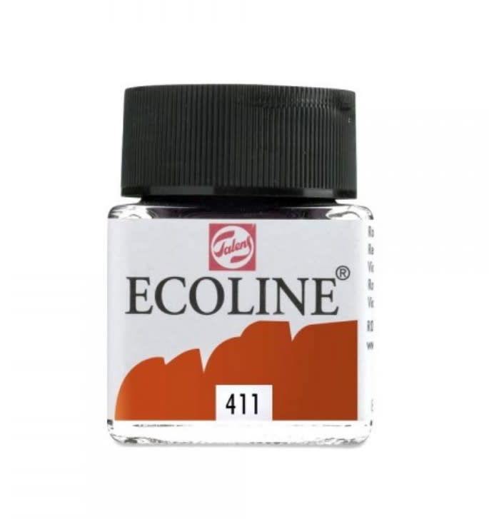 TINTA ACUARELABLE ECOLINE (411) SIENA TOSTADA 30ML TALENS1