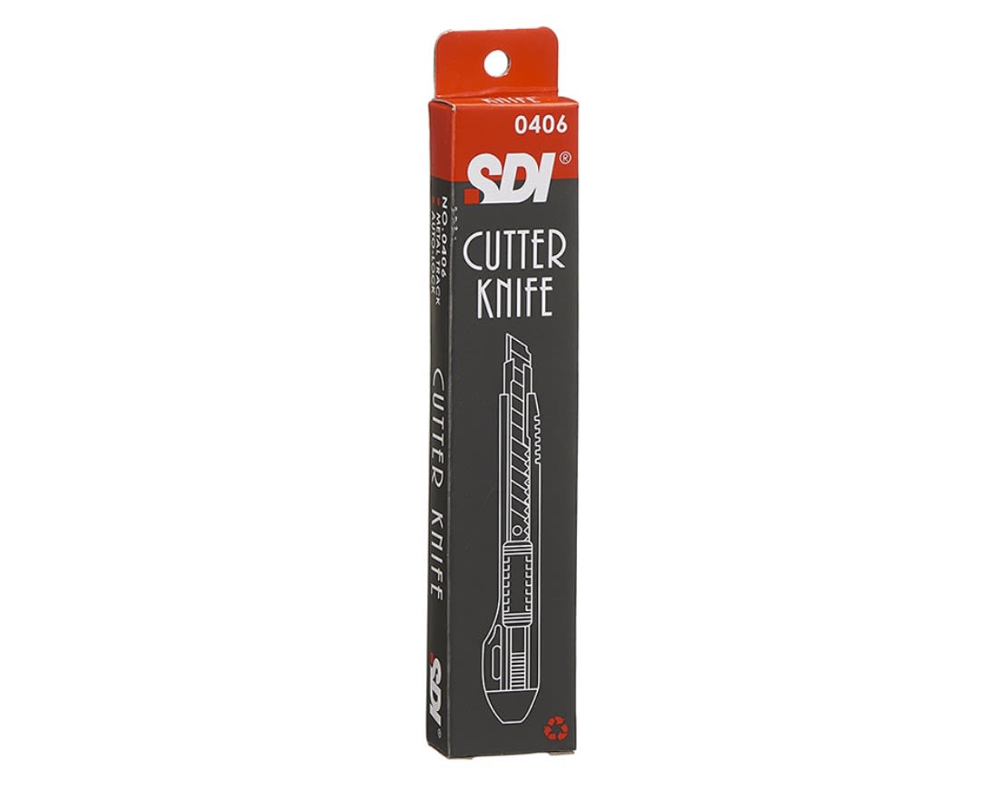 CUCHILLO CARTONERO 9MM BLOQUEO AUTOMÁTICO 0406 SDI2